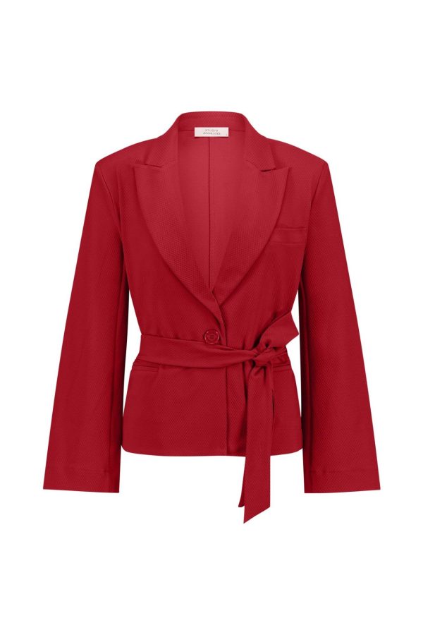 Lette honeycomb blazer