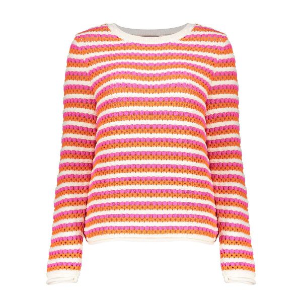 Pullover ajour stripes