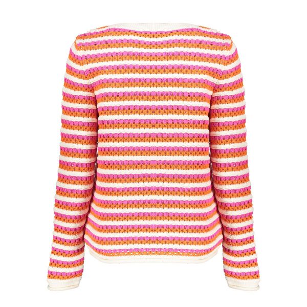 Pullover ajour stripes - Afbeelding 3