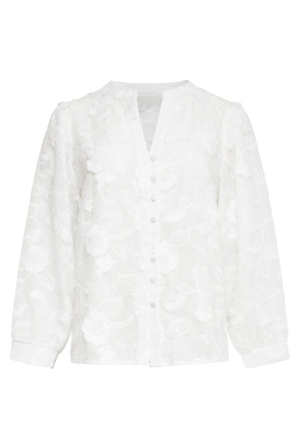 Blouse broderie bloemen